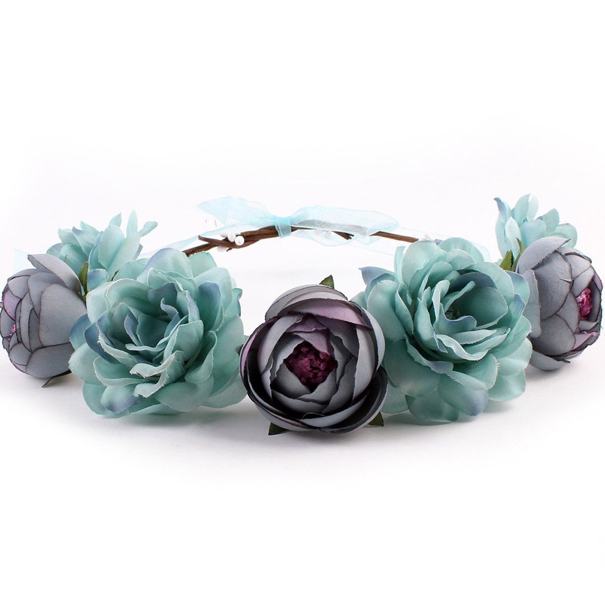 Hair band Boho Flower Crown Festival Headband Wedding Garland Floral Hairband Accessories #R4