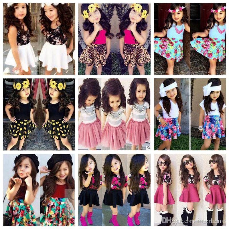 Baby Floral Clothing Sets Girls Summer T-shirt Skirts Fashion Tutu Dress Shirts Outfits Flower Tops+Stripe Skirts Two-Piece Clothes B1851, As pictures
Baby Floral Clothing Sets Girls Summer T-shirt Skirts Fashion Tutu Dress Shirts Outfits Flower Tops+Stripe Skirts Two-Piece Clothes B1851, As pictures