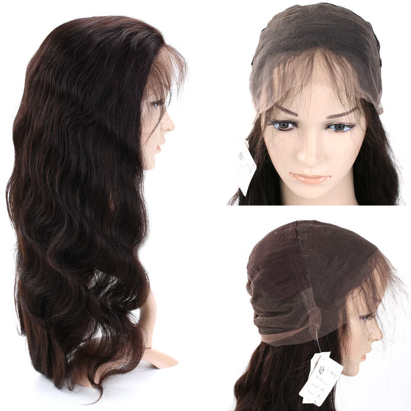130 Density 150 Density Brazilian Human Virgin Hair Full Lace Wigs With Baby Hair Water Wavy Lace Front Wigs For Black Women