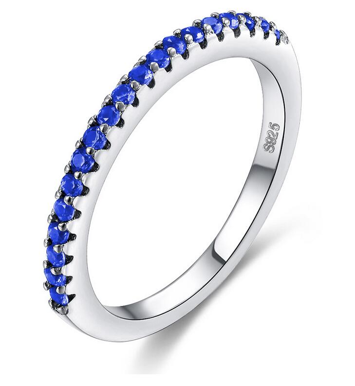 New Women Fashion Jewelry Victoria 925 Sterling Silver Multi Gemstones 5A Cubic Zirconia Women Wedding Band Ring For Lover's Gift