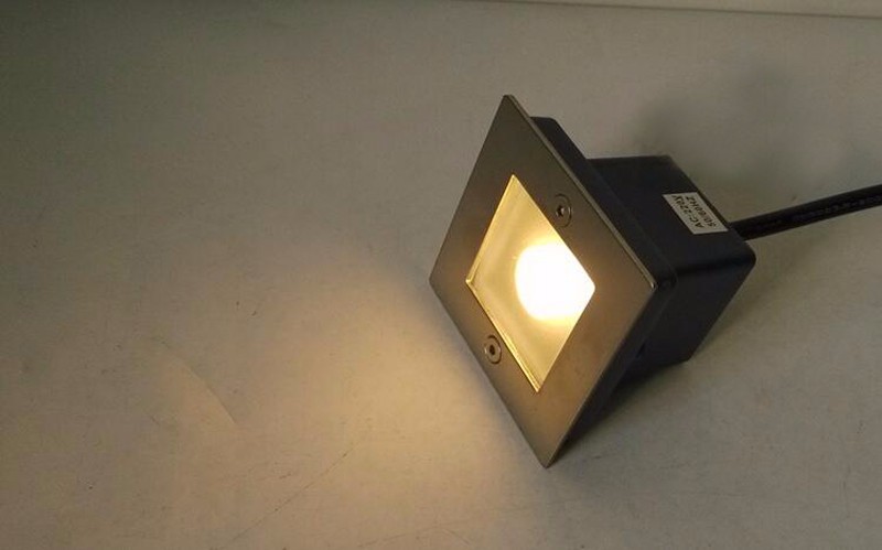 Square LED Underground Light 1W Aluminum Waterproof for Buried Yard Lamp Landscape Recessed Inground Lighting IP65
