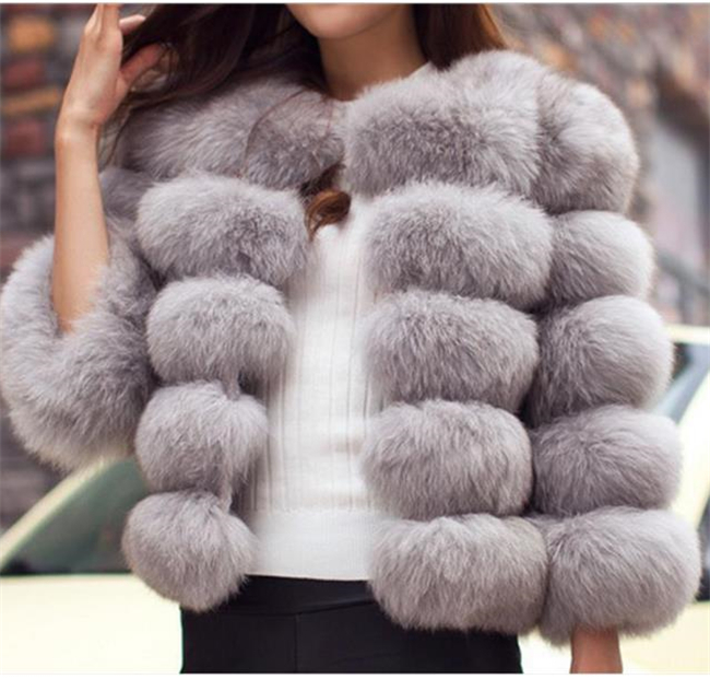 Women's Real Fox Fur Vest - Winter Warm Jacket Coat Waistcoat, Short, Multiple Colors, Fashion Slim Style B1