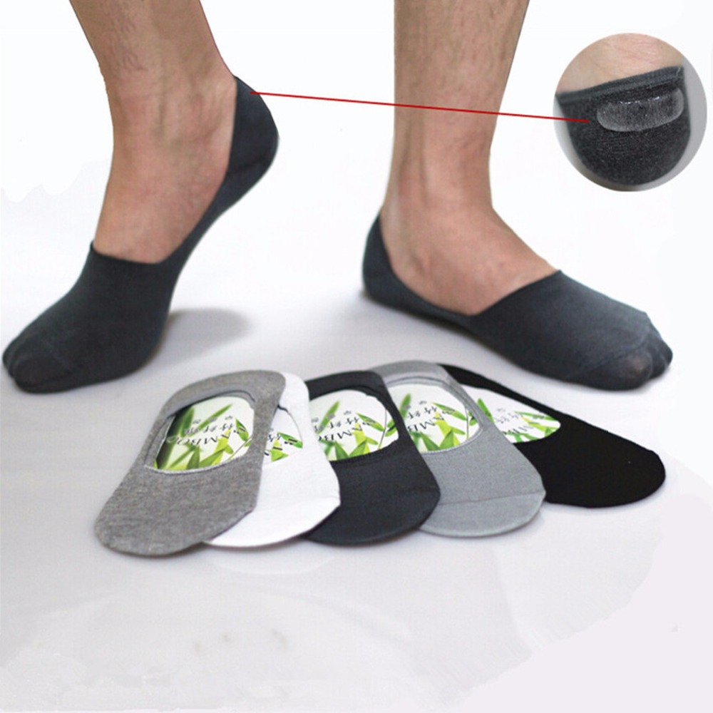 Wholesale- Mens Socks Slippers Bamboo fibre Non-slip Silicone Invisible Boat Socks Men/Women ankle socks 10pcs=5pairs/lot, Black
Wholesale- Mens Socks Slippers Bamboo fibre Non-slip Silicone Invisible Boat Socks Men/Women ankle socks 10pcs=5pairs/lot, Black