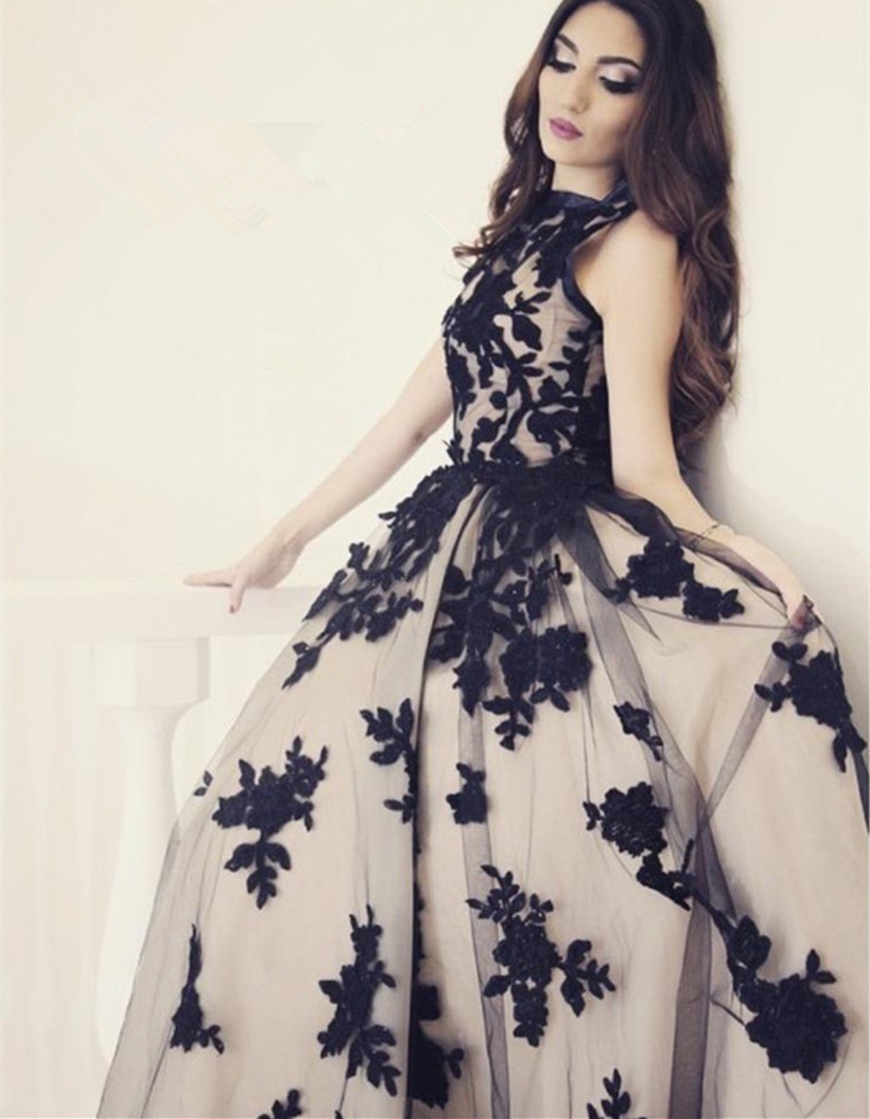 Cheap Long Pageant Prom Dress New Tulle Applique Sleeveless Girls Evening Party Gown Custom Made Plus Size