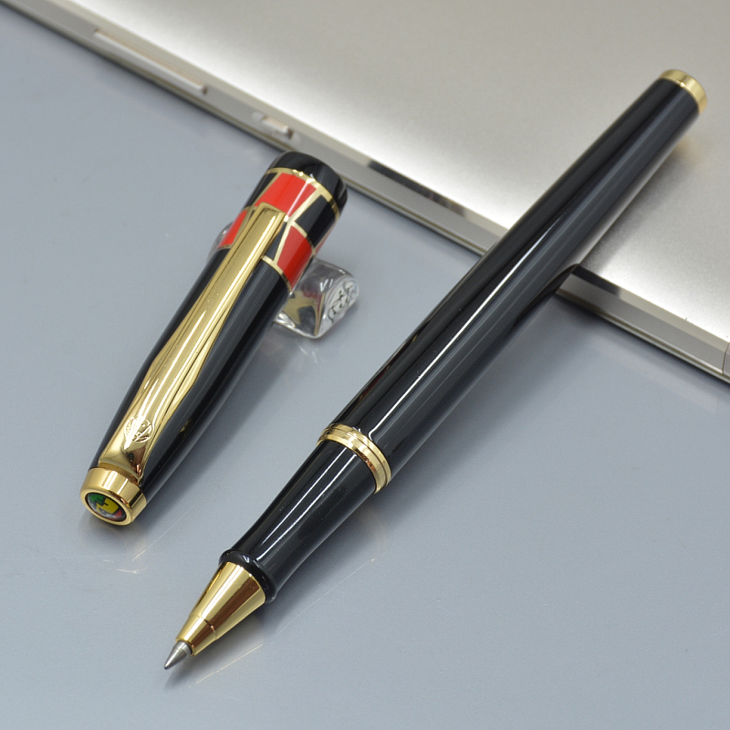 High Quality Picasso black / red / sky blue metal Roller ball pen school office stationery classic writing ball pens For business gift