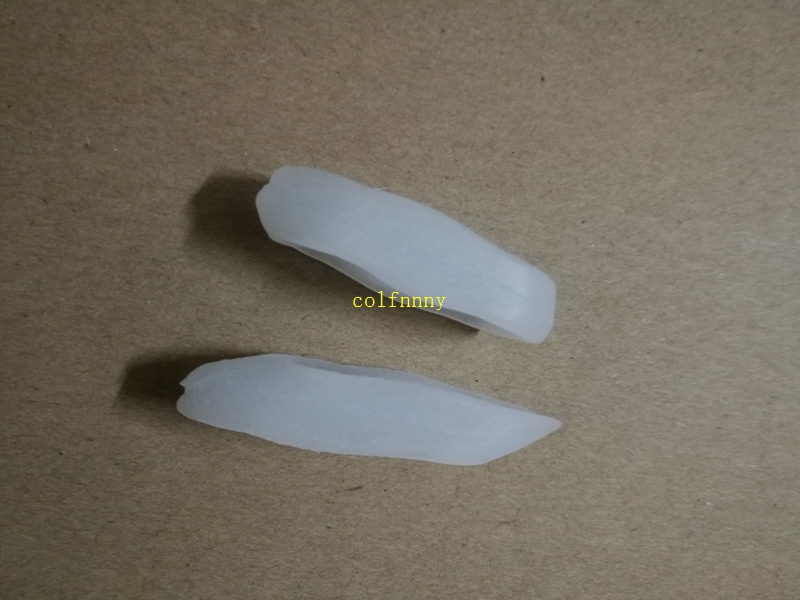 100pairs/lot Fast Shipping silicone little toe varus overlapping separation 2 ring orthotics foot care set