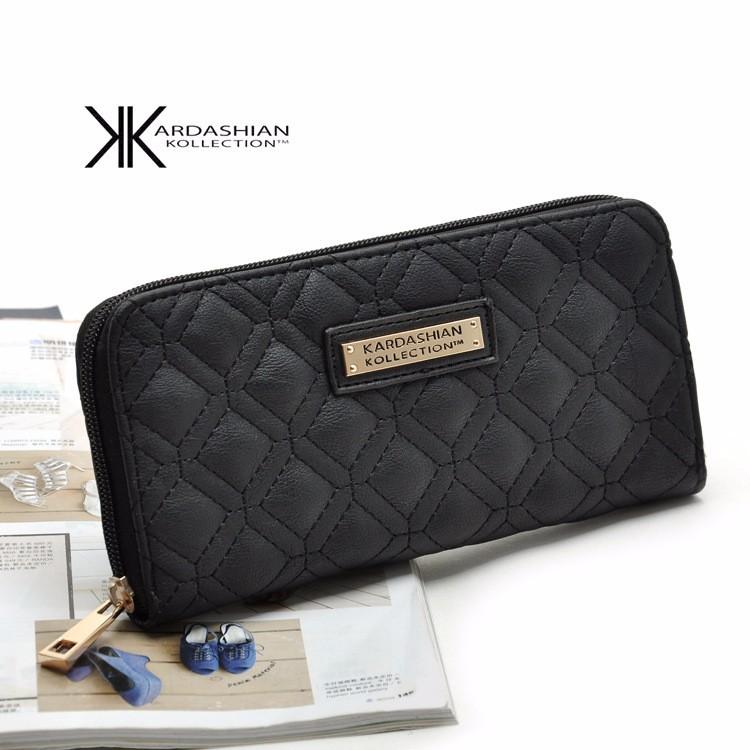 2017 Hot Selling Kk Wallet Long Design Women Wallets PU Leather Kardashian Kollection High Grade Clutch Bag Zipper Coin Purse Handbag