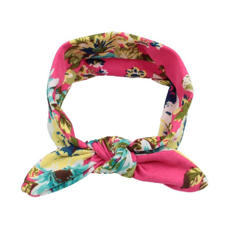 20 colors !Baby Girls Headbands Bows Kids Elastic Cotton Flower Hairband Turban Knot Headwear Newborn Bunny Ear Hair Accessories