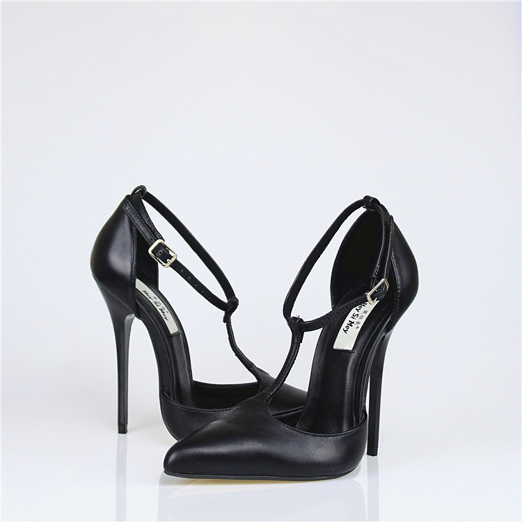 13CM Heel Height Sexy Almond Shaped Toes Genuine Leather Stiletto Heel Pumps Party Shoes No.H-2, Black
13CM Heel Height Sexy Almond Shaped Toes Genuine Leather Stiletto Heel Pumps Party Shoes No.H-2, Black