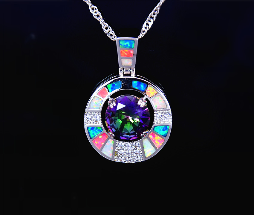Wholesale & Retail Fashion Jewelry Fine Multi Fire Opal Stone Sterling Sliver Pendants and Necklace For Women PJ17082711, Silver
Wholesale & Retail Fashion Jewelry Fine Multi Fire Opal Stone Sterling Sliver Pendants and Necklace For Women PJ17082711, Silver