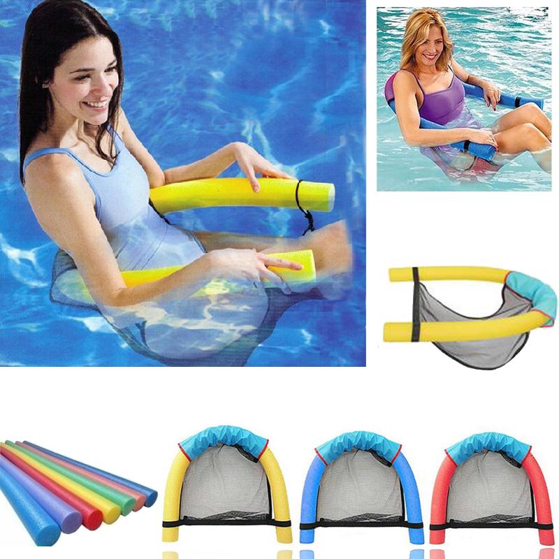 Wholesale- Creative Noodle Swimming Seat Pool Floating Bed Recreation Chair Water Amazing Floating Funny Multi Colors Random Color