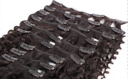 Wholesale Clip in Human Hair Extension 7A Brazilian Virgin Hair Afro Kinky Curly Clip in hair extension for black women