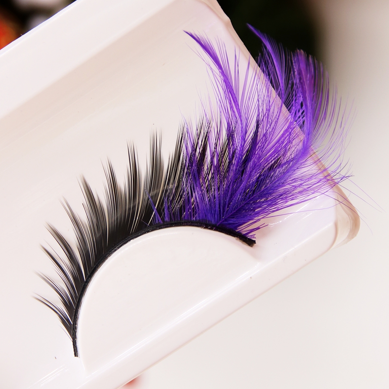 New Feathers Eye Tail Exaggerated False Eyelashes Messy Purple Cotton Thread Stitch Makeup False Eyelashes Cross Eye Lashes
New Feathers Eye Tail Exaggerated False Eyelashes Messy Purple Cotton Thread Stitch Makeup False Eyelashes Cross Eye Lashes