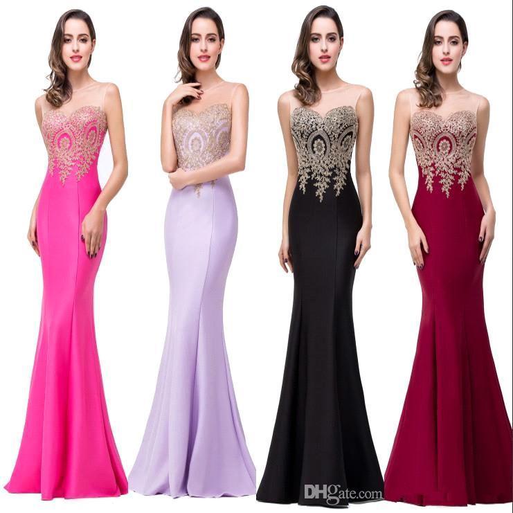 Robe De Soiree 11 Colors Cheap Sexy Mermaid Prom Dresses 2019 Sheer Jewel Neck Appliques Sleeveless Long Formal Evening Dresses CPS262, Black;red
Robe De Soiree 11 Colors Cheap Sexy Mermaid Prom Dresses 2019 Sheer Jewel Neck Appliques Sleeveless Long Formal Evening Dresses CPS262, Black;red