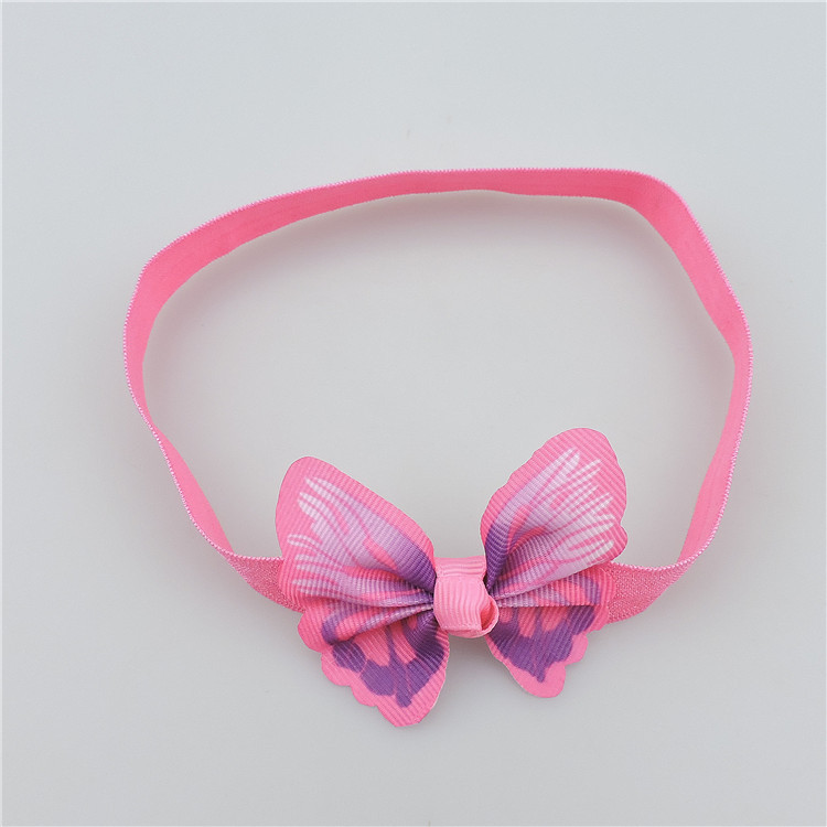 20pcs newest stretchy Hairbands hair Accessories with 3D simulation butterfly hair bows flowers headbands hair band SG8649