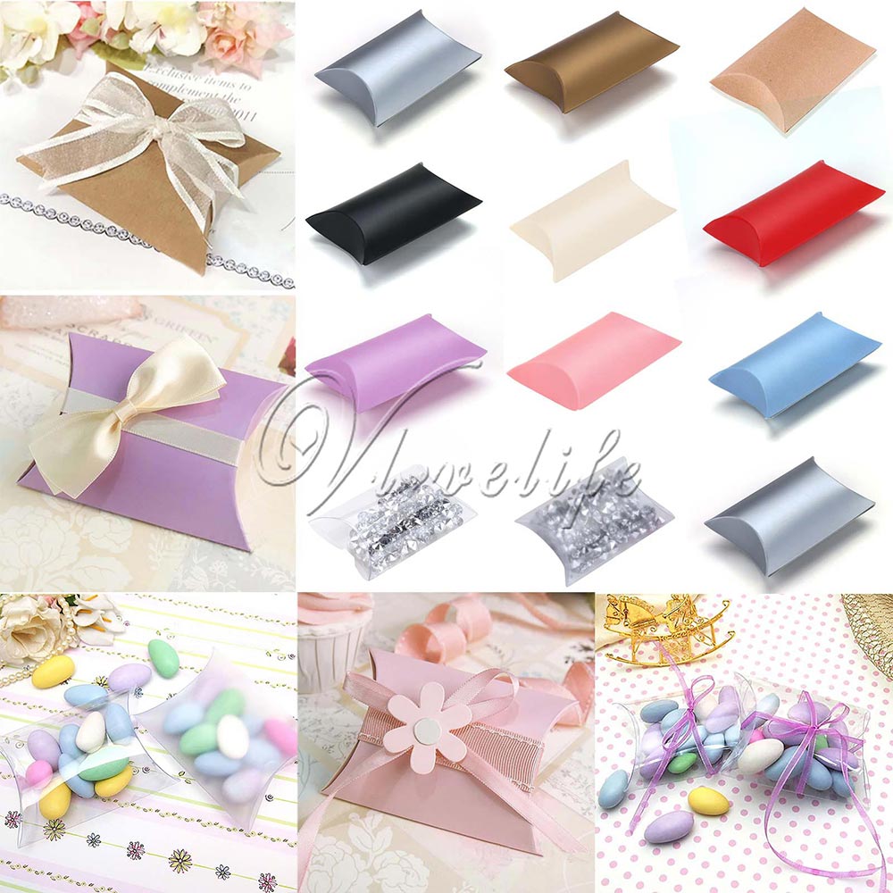 Wholesale-50pcs/lot New Style Pillow Shape Box Candy Box Gift Box for Wedding Party Favor Decor Paperboard / PVC /Brown Kraft Wholesales
Wholesale-50pcs/lot New Style Pillow Shape Box Candy Box Gift Box for Wedding Party Favor Decor Paperboard / PVC /Brown Kraft Wholesales