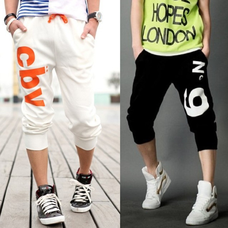 new 201 spring summer capri English letters hip hop street men sport joggers calf-Length pants bermuda casual cotton pants, Black
new 201 spring summer capri English letters hip hop street men sport joggers calf-Length pants bermuda casual cotton pants, Black