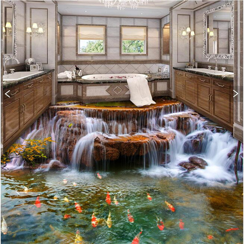 Wholesale- Custom Floor 3D Wallpaper river water carp Bathroom Floor Mural-3d PVC Wallpaper Self-adhesive wall Floor painting wall stickers, As pic
Wholesale- Custom Floor 3D Wallpaper river water carp Bathroom Floor Mural-3d PVC Wallpaper Self-adhesive wall Floor painting wall stickers, As pic