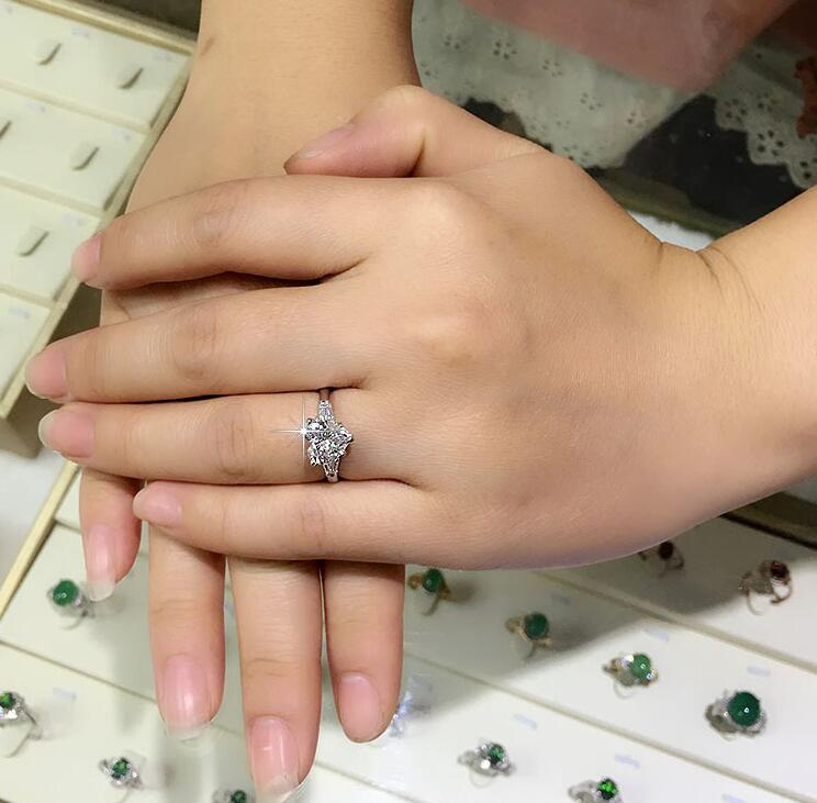 Victoria Wieck Classic Fashion Women Jewelry 925 Sterling Silver Stunning Cute Pear Cut White Topaz CZ Diamond Wedding Girl's Ring Gift box