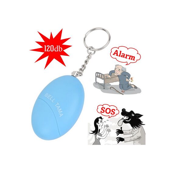 1pc Newest Female Portable Self Defense Security Keychain Alarm For Protecting Women Children Kids Elderly Personal Guard Safety