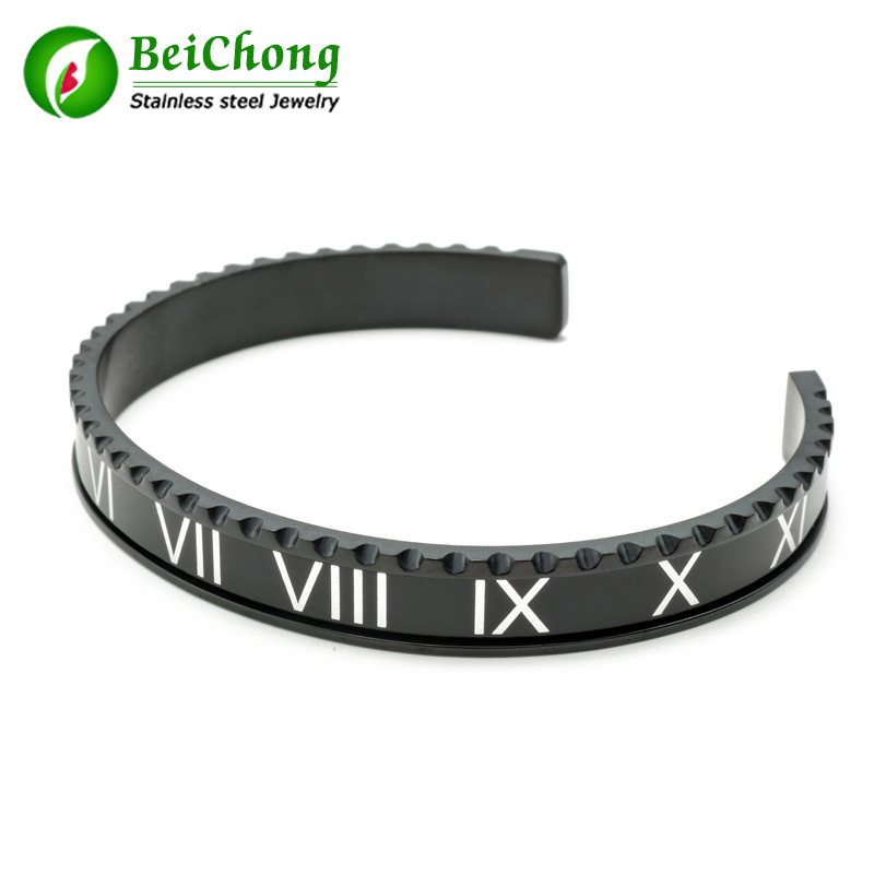 BC New Style Speedometer Brazaletes Pulseras Vintage Plated Bangle for Men Stainless Steel Cuff Roman numerals Bracelet
BC New Style Speedometer Brazaletes Pulseras Vintage Plated Bangle for Men Stainless Steel Cuff Roman numerals Bracelet