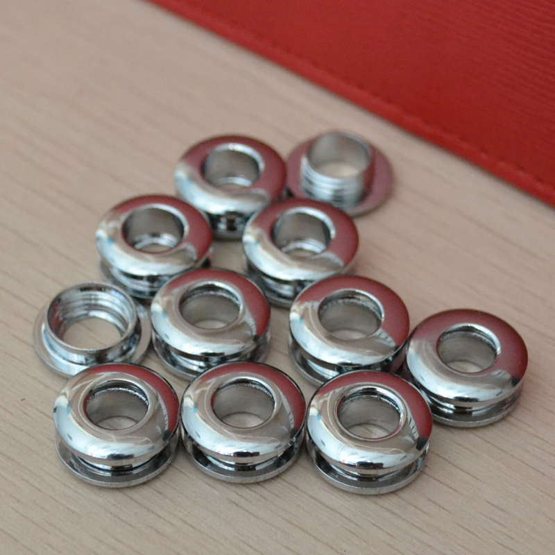 10 pieces Grommets brass gas hole screw nail Threaded connection eyelet DIY bag belt part hardware handmade buckle hole