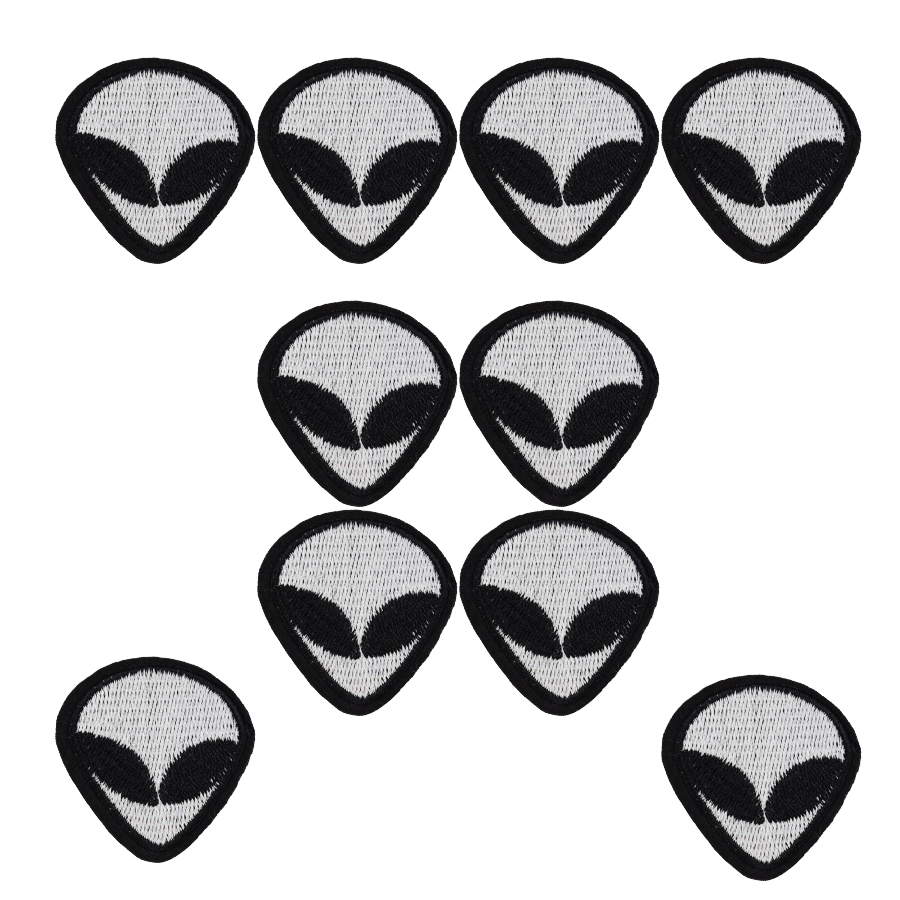 10 pcs Alien patches punk badges for clothing iron embroidered patch applique iron on patches sewing accessories for DIY clothes, Black
10 pcs Alien patches punk badges for clothing iron embroidered patch applique iron on patches sewing accessories for DIY clothes, Black