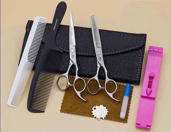 Leather Hair Scissor Bags Case Waist Pack Pouch Holder Hairdressing Tools Leather Shears Hair Scissors Pouch Wallet Scissors