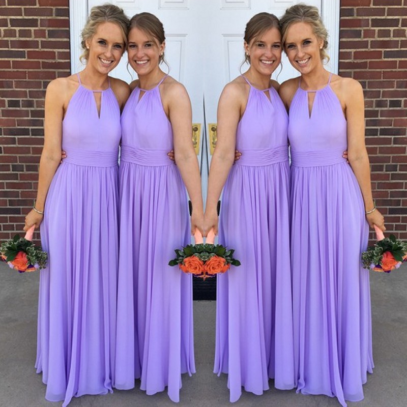 Cheap Chiffon Long Bridesmaid Dress Sexy Halter Neck Sleeveless Open Backless Wedding Guest Dress A-Line Floor Length Bridesmaids Dresses
Cheap Chiffon Long Bridesmaid Dress Sexy Halter Neck Sleeveless Open Backless Wedding Guest Dress A-Line Floor Length Bridesmaids Dresses