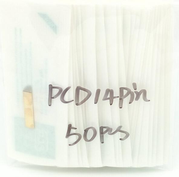Wholesale Professional 100pcs PCD 12-14 Prong flat Permanent Makeup Manual Needle Blades for microblading Free shipping