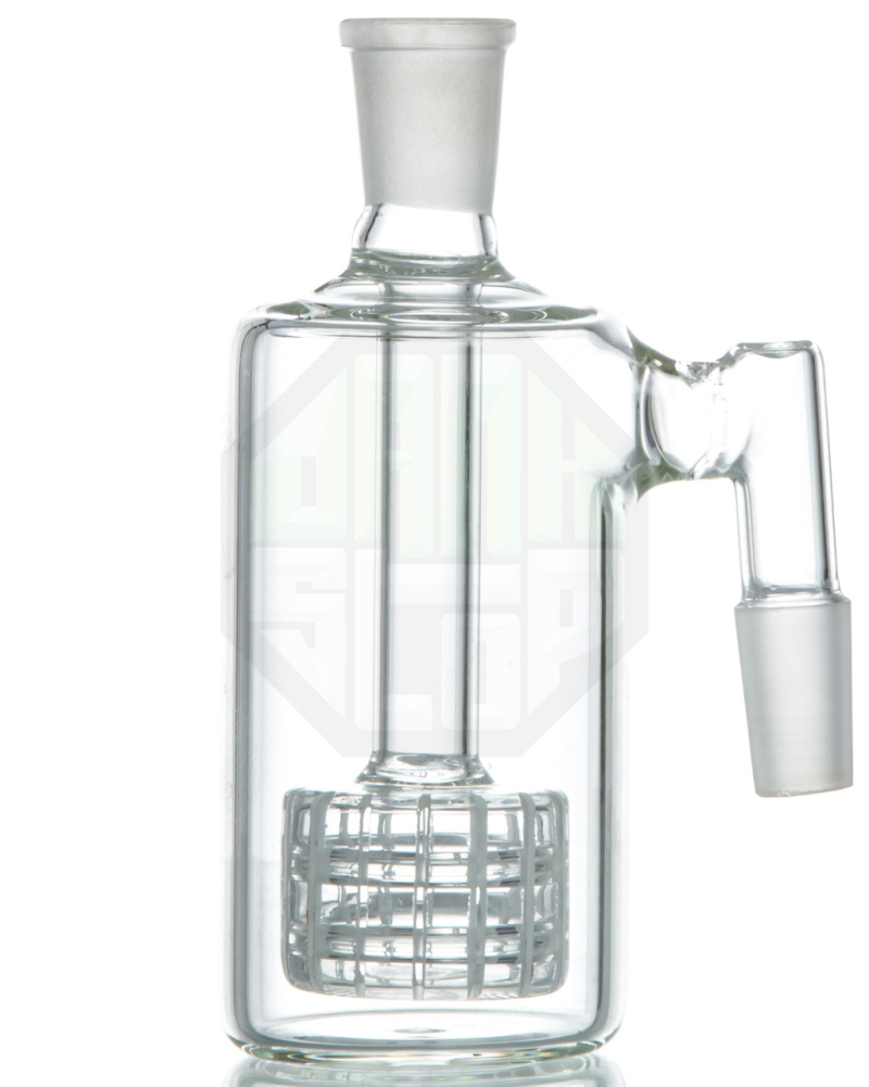 Thick Ash catcher with Stereo Matrix perc 18 mm joints right angle Ash catcher for glass bongs oil rigs
Thick Ash catcher with Stereo Matrix perc 18 mm joints right angle Ash catcher for glass bongs oil rigs