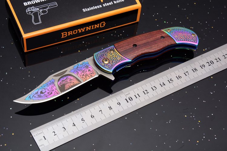 2018 Browning C047-2 Colorful Blade Wood Handle Tactical Folding Knife Outdoor Camping Hunting Survival Pocket Knife Military Utility EDC
2018 Browning C047-2 Colorful Blade Wood Handle Tactical Folding Knife Outdoor Camping Hunting Survival Pocket Knife Military Utility EDC