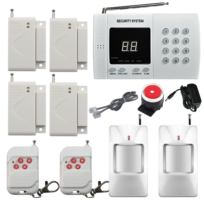 Wireless PIR Home Security Burglar Alarm System Auto Dialing Dialer 2x Infrared Motion Detector 4x Door/Windows Alarm Sensor
Wireless PIR Home Security Burglar Alarm System Auto Dialing Dialer 2x Infrared Motion Detector 4x Door/Windows Alarm Sensor