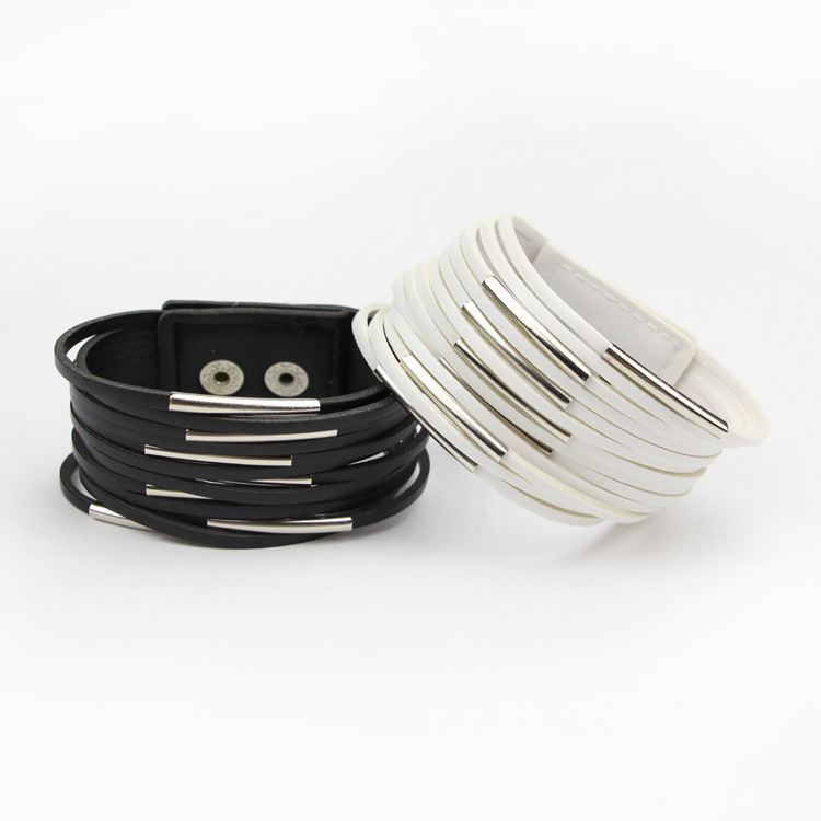 New Arrival Fashion Jewelry Leather Bracelet New Unisex Multilayer Leather Wrap Bracelets For Women Jewelry Gifts, Golden;silver
New Arrival Fashion Jewelry Leather Bracelet New Unisex Multilayer Leather Wrap Bracelets For Women Jewelry Gifts, Golden;silver