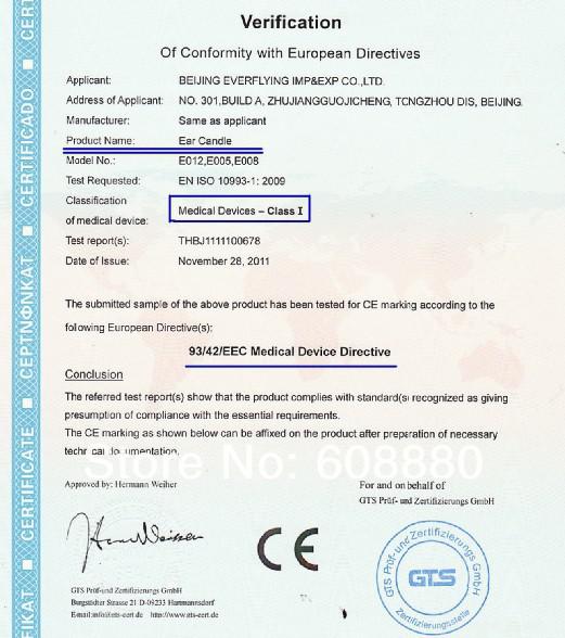 Authentic pure beewax ear candle with protective disc organic unbleached muslin fabric 142pcs/lot free shipping