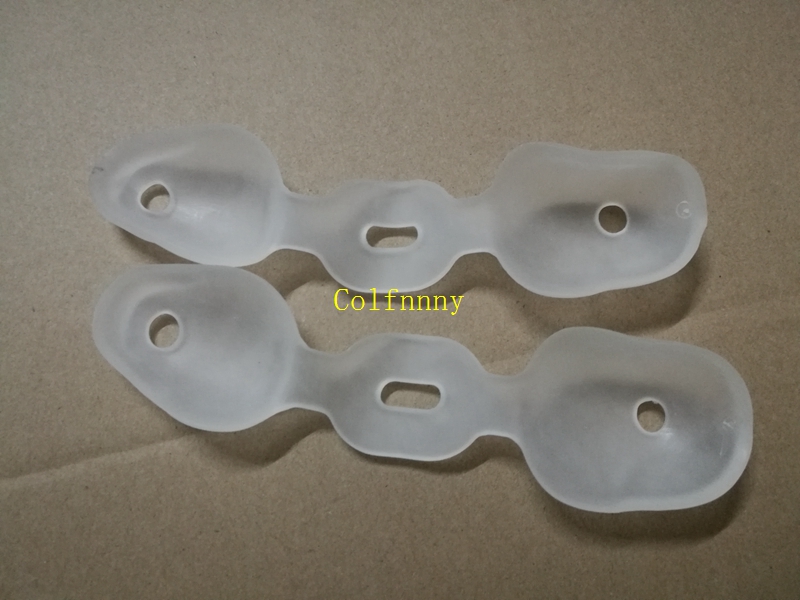 100pairs/lot Silicone Pedicure Gel Foot Toe Pad Separator Foot Care Tool Valgus Protector Bunion Adjuster Straighten Bent Toes