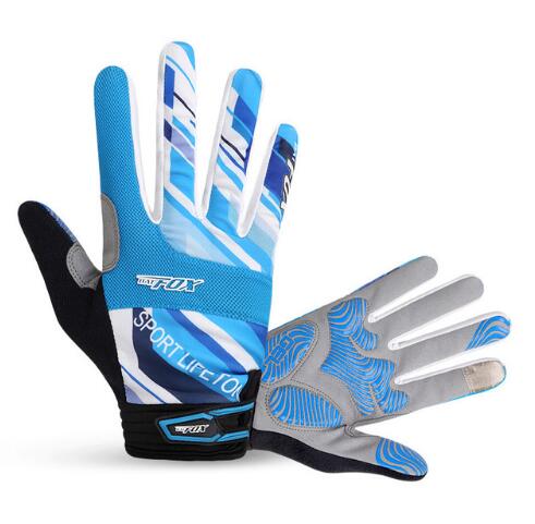 Top Quanlity 2017 Unisex Cycling Gloves Full Finger Polyester Bike Gloves MTB Road Mountain Sports Gloves Windproof Anti-shock Bicycle Glove