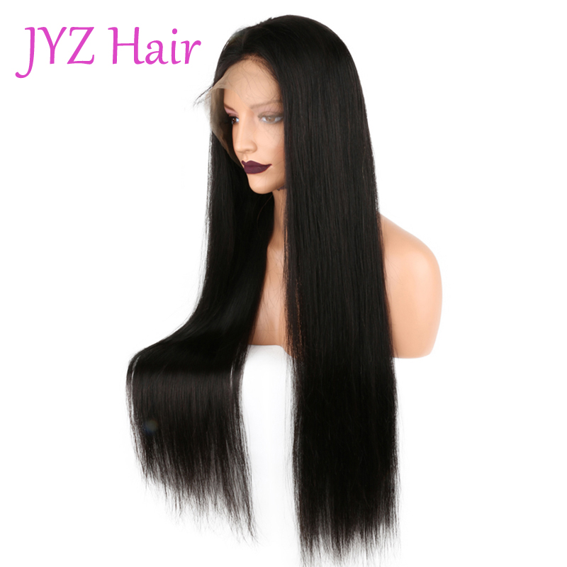 Glueless Full Lace Wigs Silk Straight Brazilian Malaysian Peruvian Indian Virgin Hair Full Lace Front Human Hair Wigs Lace Wigs
