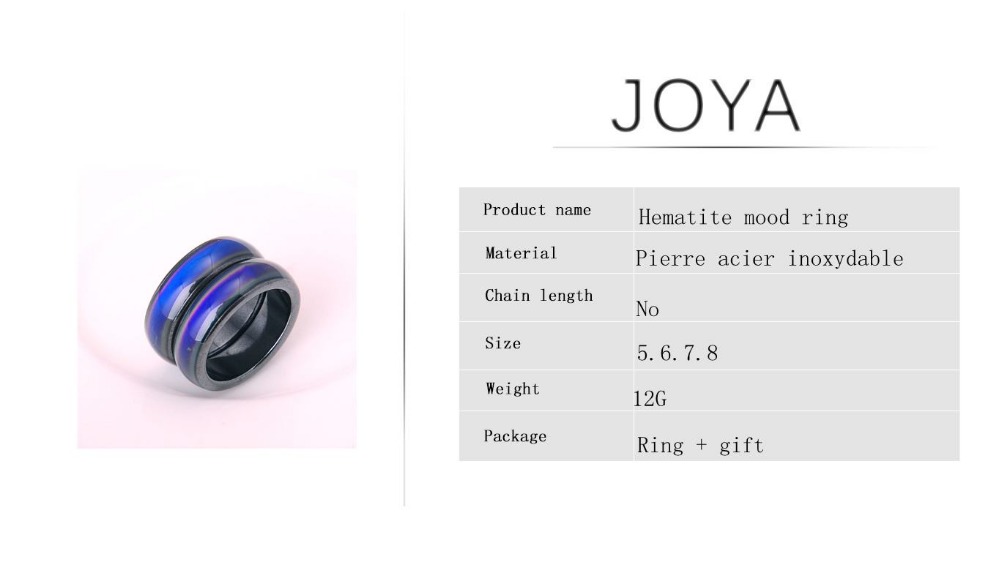 2018 fashion new design hematite vintage mood rings and wedding rings for men and women hot sale ring-for girl wholesale