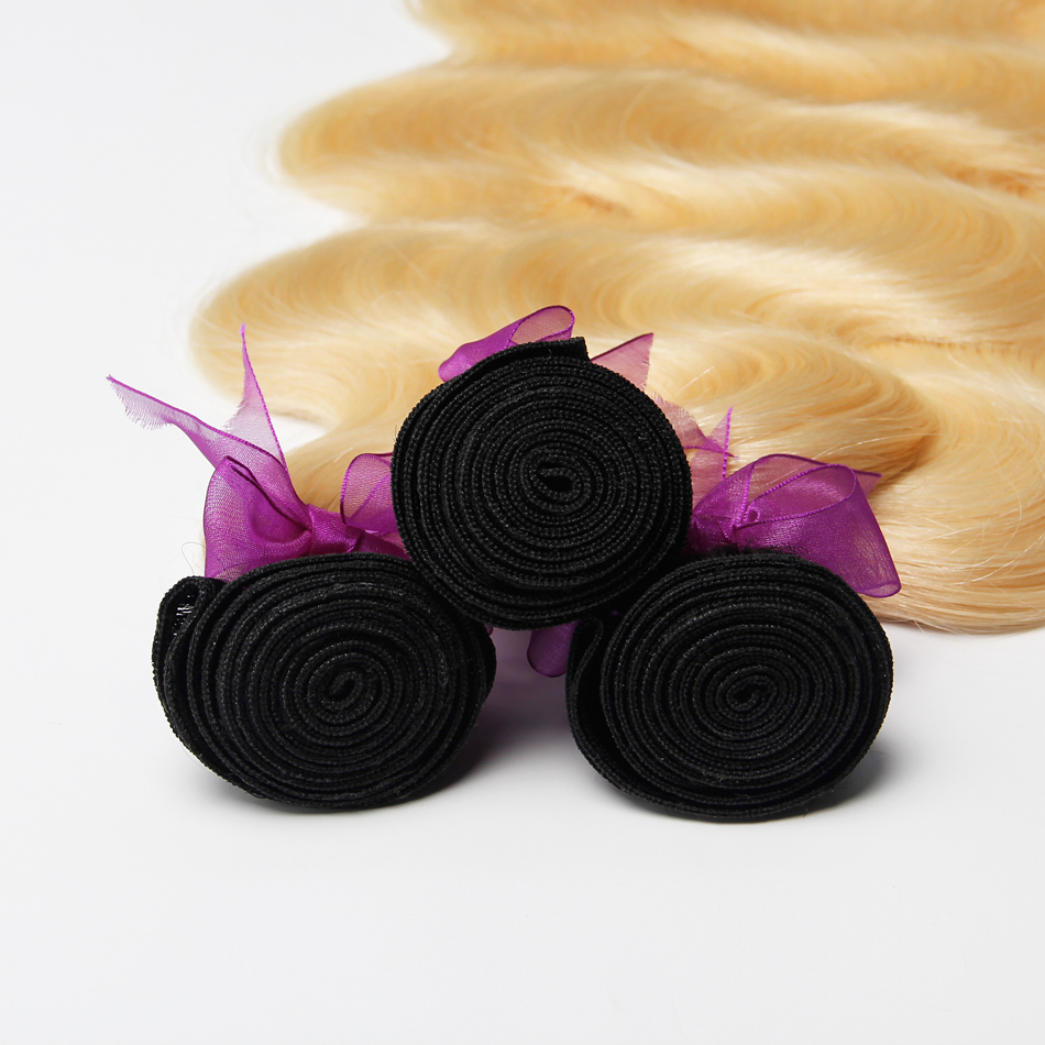 9A Ombre 1B/613 Bleach Blonde Brazilian Straight Virgin Human Hair Weaves Bundles Peruvian Malaysian Indian Russian Remy Hair Extensions