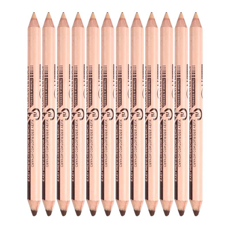 New Hot 48Pcs/Lot Maquiagem Eye Brow Menow Makeup Double Function Eyebrow & Concealer Pencils Maquille
