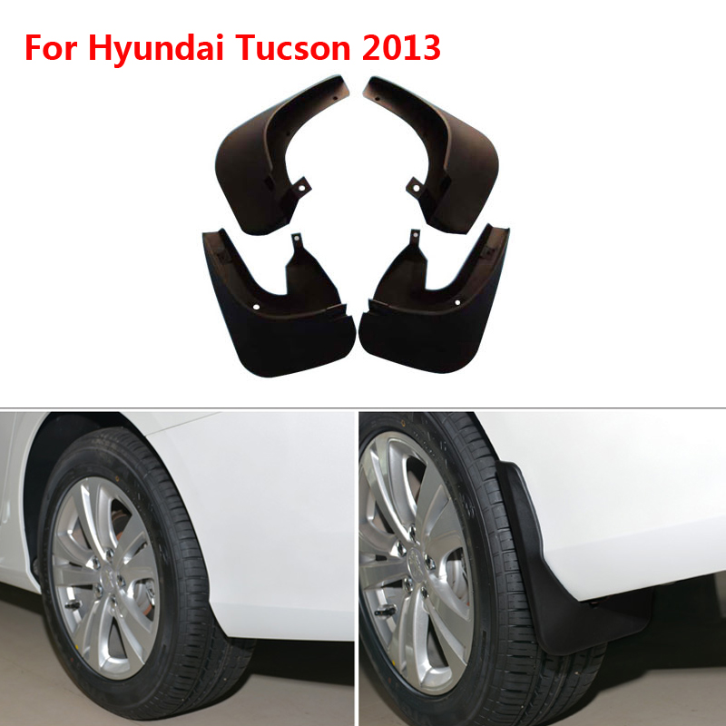 Brand New For Hyundai Tucson 2013 4pcs High Quality ABS Mud Flaps Splash Guards Car Fender Mudguard