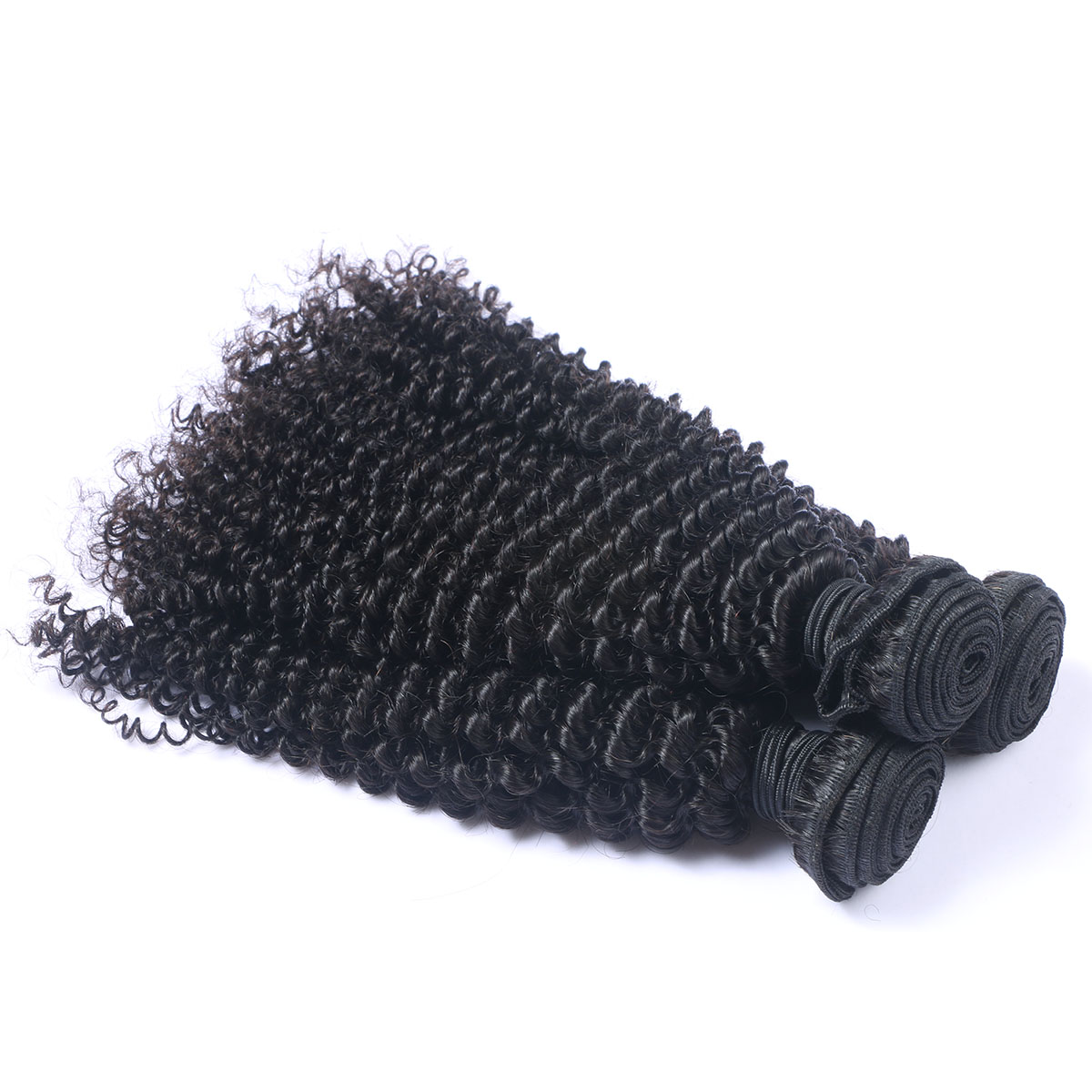 Afro Curly Peruvian Human Hair Bundles 100% Peruvian Human Hair Extension Weave Double Machine Weft For Black Women