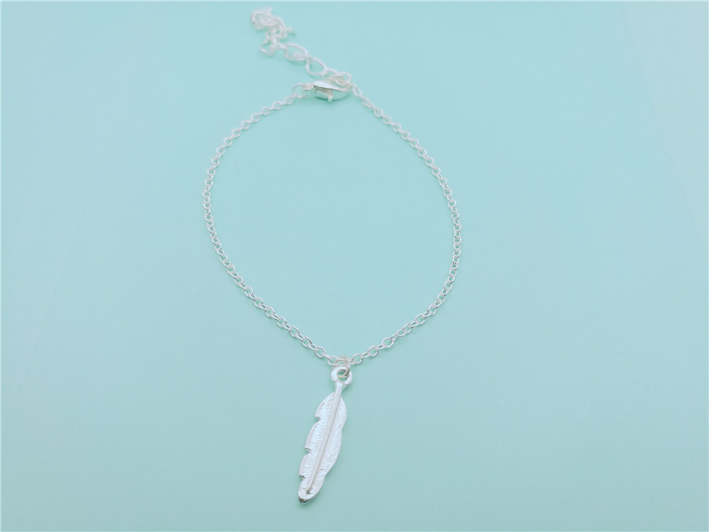 10PCS- B051 Angel Wings Long Feather Bracelet Nature Pot Leaf Vine Bracelet Plant Olive Tree Fallen Leaf Bracelets for Womens