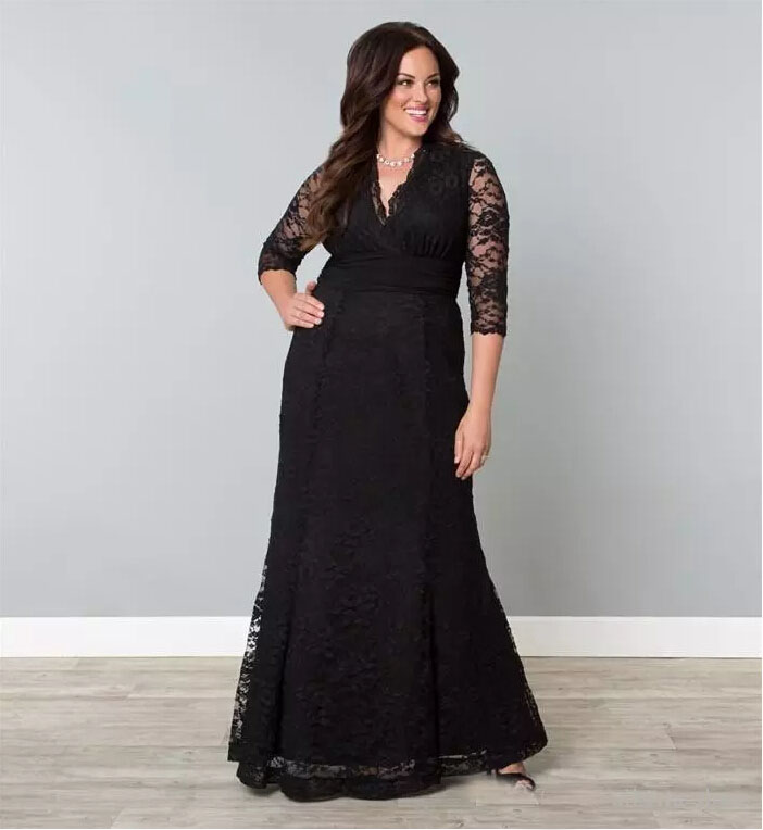2017 Modest Black/Silver Mother Of The Bride Dresses Sheer 3/4 Long Sleeves V Neck Floor Length Lace Gowns For Fat Women, Light yellow
2017 Modest Black/Silver Mother Of The Bride Dresses Sheer 3/4 Long Sleeves V Neck Floor Length Lace Gowns For Fat Women, Light yellow