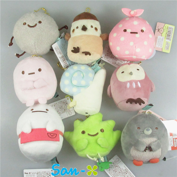New 9pcs/Lot San-X plush pendants sumikko gurashi plush doll Keychain toys stuffed plush toy 8cm NORB009
New 9pcs/Lot San-X plush pendants sumikko gurashi plush doll Keychain toys stuffed plush toy 8cm NORB009