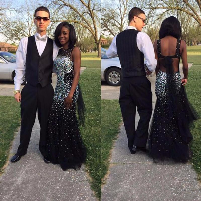 Luxury rhinestone bodice custom made black tulle mermaid dresses evening wear open back sexy prom gowns, Dark red
Luxury rhinestone bodice custom made black tulle mermaid dresses evening wear open back sexy prom gowns, Dark red
