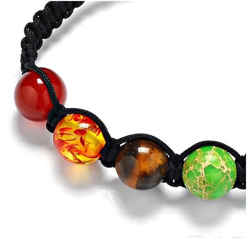 7 Chakra Healing Balance Beads Bracelet Yoga Life Energy Bracelet Lovers Casual Jewelry