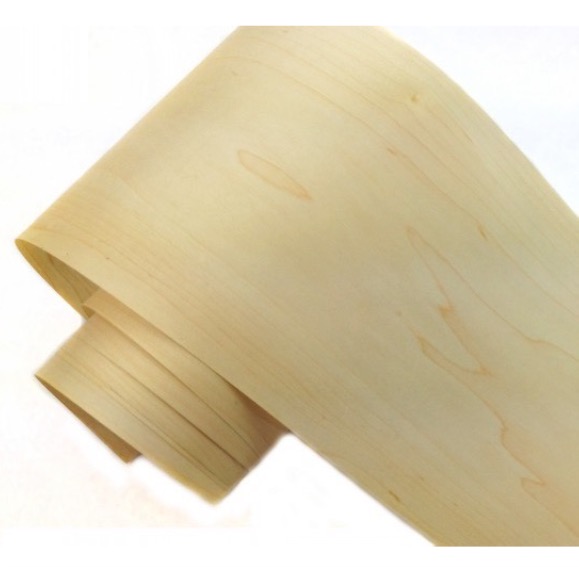 L:2.5Meters/pcs Wide:200mm Thickness:0.2mm Natural Canada white maple veneer decoration speaker manual leather veneer