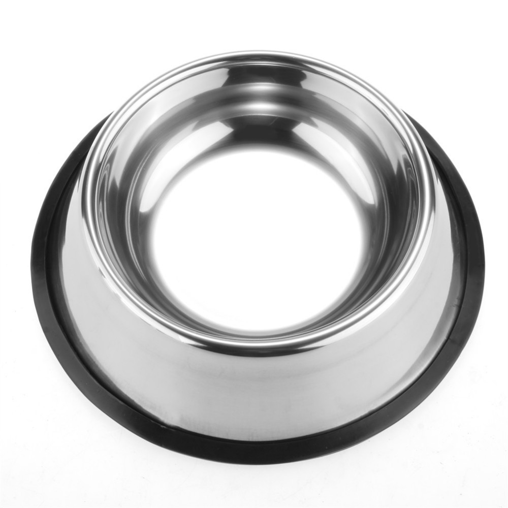 Stainless Dog Bowl Pets Steel Standard Pet Dog bowls Puppy Cat Food or Drink Water Bowl Dish 77